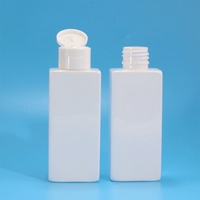 Flacon cosmétique en PET 30mL 50mL 100mL 150mL 200mL carré rectangulaire petit format échantillon pour shampoing, gel douche, après-shampoing