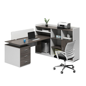 Staff <strong>Desks</strong> and Chairs Combination of <strong>Simple</strong> and Modern Office Furniture 4 People Screen Staff Seat School Office <strong>Computer</strong> <strong>Desk</strong> - Product Image 1