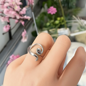 Fashion <b>Ring</b> 316L Stainless Steel PVD Gold Plating Sustainable Resistant Minimalist Design - Product Image 3