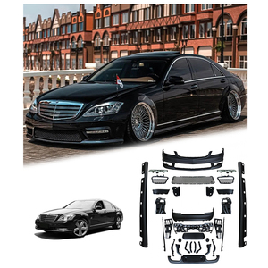 Nuevo Kit de Carrocería de Alta Calidad en ABS Negro para <span class=keywords><strong>Mercedes</strong></span>-<span class=keywords><strong>Benz</strong></span> <span class=keywords><strong>Clase</strong></span> <span class=keywords><strong>S</strong></span> W221 <span class=keywords><strong>Maybach</strong></span>, Faros Delanteros/Traseros, Difusor de Parachoques Delantero, Fácil Instalación - Product Image 2