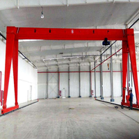 Nouvelle grue portique à poutre simple 50 tonnes, avec moteur et boîte de vitesses, hauteur réglable 25m, levage électrique et manuel, 380V, pour construction extérieure