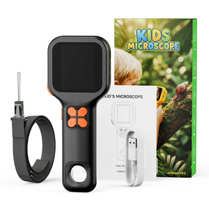Microscope numérique portatif rechargeable 500X, mise au point manuelle, écran IPS de 2,4 pouces, microscope de poche pour l'observation des insectes et des plantes - Product Image 3