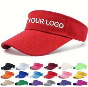 Sombrero de Sol Personalizable con Logotipo, Protección Solar de Verano, Ajustable, para Cabezas Grandes, con Correa Mágica, Visera Deportiva para Exteriores - Product Image 4