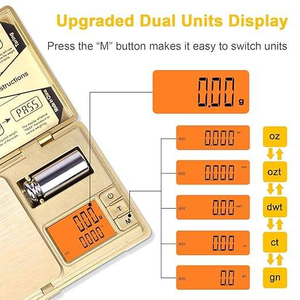 신형 휴대용 전자 디지털 포켓 저울 200*0.01 정확도 다이아몬드 보석 측정 저울 50g 교정 무게 포함 - Product Image 3
