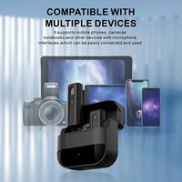 K91 Tiktol Micrófono Lavalier inalámbrico para exteriores Micrófono inalámbrico Reducción de ruido para iPhone para teléfono tipo C