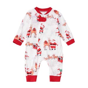 Conjunto de <span class=keywords><strong>Pijamas</strong></span> Navideños Sublimables al por Mayor, 180gsm, Personalizables con Estampado, Manga Larga, para Adultos, Niños, Bebés y Mascotas - Product Image 4