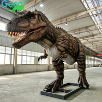 Modèle de dinosaure Giganotosaurus géant électrique avec texture de peau réaliste pour la décoration des aires de jeux extérieures