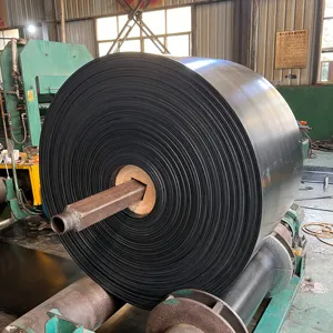 Finely Processed Stone Crusher Flat Conveyor Belt Rubber Rubber Conveyor Band