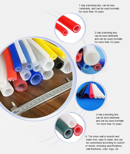 أنبوب سيليكون مضفر عالي الضغط للاستخدام الطبي، خدمة قص بألوان مخصصة، بيع بالجملة من المصنع، مقاوم للحرارة العالية XJ - Product Image 4