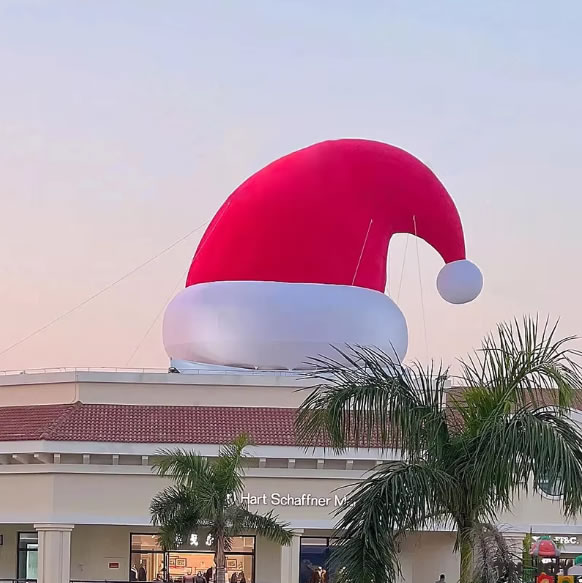 Santa Decoration for Roof Inflatable Christmas Decorations