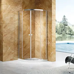 3 pintu geser Shower kamar mandi quadrant melingkar geser kaca shower kandang shower