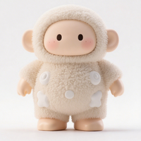 Figurine de poupée mignonne en peluche et en peluche du fabricant avec des figurines d'action de visage en vinyle en plastique