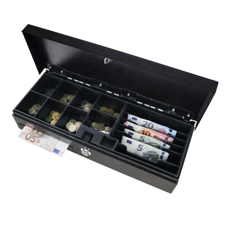 6 Bills 8 Coins Cashier Box - Flip Top Cash Drawer FT460