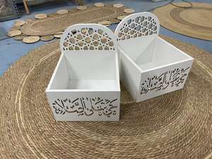 イスラム教の木製祈りスタンド木棚付きイスラム教徒の祈りマット主催者塗装装飾と壁掛け - Product Image 6