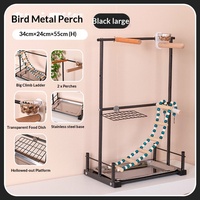 Support pour perroquet, grande cage à oiseaux, base en fer, plateforme de jeu d'entraînement rectangulaire DIY pour perroquet, échelle d'escalade, balançoire, jouet pour oiseaux