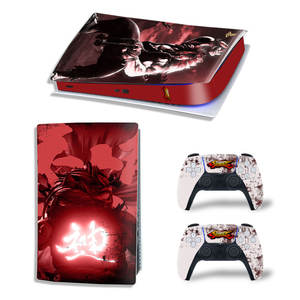 Pegatina de piel para PS5 Disk Edition, cubierta de pegatina para PlayStation <span class=keywords><strong>5</strong></span> y <span class=keywords><strong>2</strong></span> controladores para PS5 Disk, fibra de carbono - Product Image 4