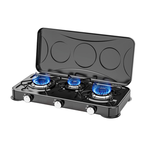 <span class=keywords><strong>Plaque</strong></span> de cuisson à gaz portable en acier inoxydable à 3 brûleurs, idéale pour l'extérieur et les camping-cars, pour la cuisine domestique et le bureau - Product Image 6