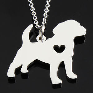 स्टेनलेस स्टील हार बिल्ली कुत्ते पशु शैली लटकन श्रृंखला फैशन हार महिलाओं के गहने खनक Acier Inoxydable टूम के लिए - Product Image 6