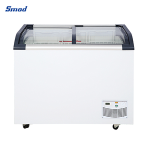 Congelador Horizontal con Tapa de Vidrio Curvo de Diseño Innovador para Exhibición de Hielo - Product Image 2