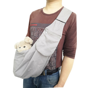 Borsa a Tracolla Nera Impermeabile in Nylon per Gatti, Piccola Borsa da Viaggio a Mani Libere con Chiusura a Bottone e Tasca per Cellulare - Product Image 3