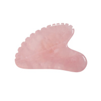 Vente en gros de pierre de quartz rose de jade en cristal Guacha Board Home Use SPA Facial Gua Sha Massager Lifting du visage Outil de massage du visage
