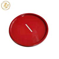Boîte ronde en papier de 83 mm de diamètre, boîte en fer blanc avec couvercle amovible pour tirelire en fer blanc