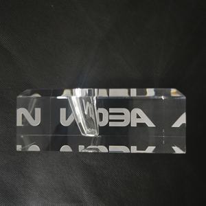 <span class=keywords><strong>Base</strong></span> d'affichage de bloc acrylique en plexiglas transparent de haute qualité avec logo gravé au laser - Product Image 5