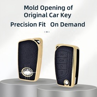 Coque de clé de voiture en plastique personnalisée à la mode couverture de clé de voiture en cuir TPU pour Toyota