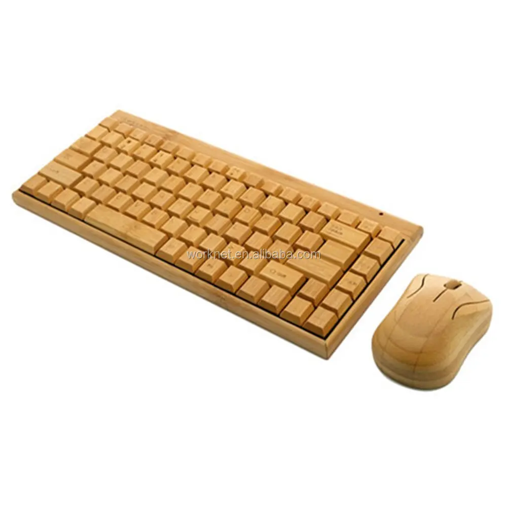 Worknet teclado de madeira sem fio, 101 ghz, layout de língua árabe 2.4 para uso em escritório