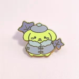 Direct Manufacturer Produce Wholesale Round Cat Fan Cartoon Enamel Metal Custom Lapel Pin