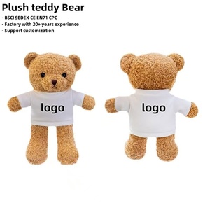 Hot Bán DIY Sang Trọng Gấu Bông Với Áo Biểu Tượng Tùy Chỉnh Thú Nhồi Bông Gấu Với T-Shirt Khuyến Mại Quà Tặng Bé Đồ Chơi - Product Image 2