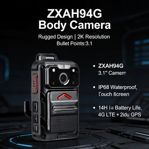 Cámara Corporal H9 con Batería de 14 Horas, Visión Nocturna Automática con Filtro IR, Grabación de Audio y Video, Cámara Corporal de 128 GB - Product Image 1