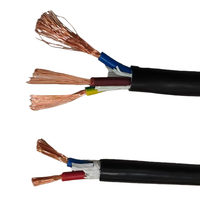 Câble électrique RVV à conducteurs en cuivre toronné 300V basse tension pour appareils électroménagers, gaine multicœur à double isolation en PVC