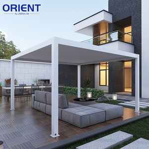 Pérgola de Techo con Aspersores de Aluminio Motorizados, Pérgola de Jardín con Protección Solar, Pérgola de Techo con Revestimiento de Aluminio Impermeable para Exteriores - Product Image 6