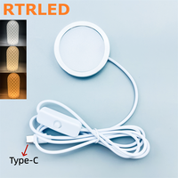 Lampe LED RGB circulaire pour imprimante 3D avec interface Type-C et télécommande, idéale pour les applications du kit d'éclairage Bambu Lab