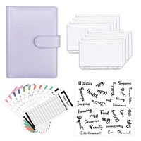 A6 PU Leder Notebook 6 Runde Magnets chn allen ring Mini Binder Planer Journal Binder Schul bedarf für Sphädentisch