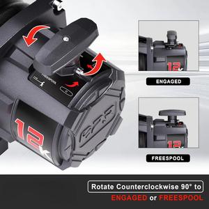 Cabrestante Eléctrico de Alta Calidad con Cable de Acero de 13500 LB y 12V CC - Cabrestante de Rescate con Control Remoto para 4x4 y Uso Todoterreno - Product Image 3