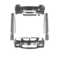 Untuk 0911 untuk 3 Series E90 OLIVER Gaya M3 Bumper Depan/Belakang Kap Mesin Fender Knalpot Quad Paket Upgrade Body Kit Lengkap