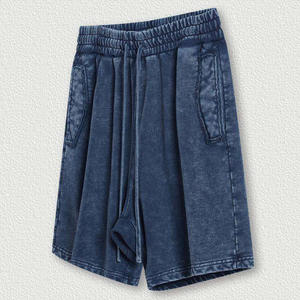 Pantaloncini da uomo personalizzati da uomo tagliati e cuciti Vintage Shorts Casual da uomo in Denim/Shorts con lavaggio acido Cargo - Product Image 5