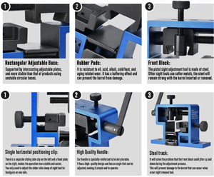 Dụng cụ đẩy kính ngắm, Dụng cụ đẩy kính ngắm hạng nặng để điều chỉnh tháo kính ngắm, Dụng cụ đẩy kính ngắm có đế điều chỉnh - Product Image 5