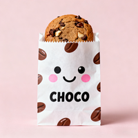 Vente en gros de sacs à pain en papier kraft brun personnalisés sac d'emballage alimentaire sulfurisé pour biscuits avec design personnalisé