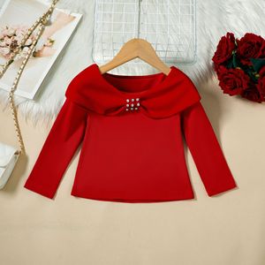 Nouvel ensemble deux pièces pour filles : veste décontractée unie à manches longues avec col orné de nœuds et de perles, et <span class=keywords><strong>jupe</strong></span> plissée en similicuir PU pour l'automne - Product Image 5