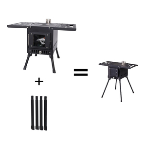 Estufa <span class=keywords><strong>de</strong></span> Camping Plegable Moderna <span class=keywords><strong>de</strong></span> Acero al Carbono, Estufa <span class=keywords><strong>de</strong></span> <span class=keywords><strong>Leña</strong></span> Multifuncional para Exteriores <span class=keywords><strong>y</strong></span> Parrilla para Asar, Ideal para Jardín <span class=keywords><strong>y</strong></span> Picnic - Product Image 6