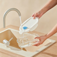 Boîte de conservation alimentaire en verre borosilicate, design breveté, couvercle à clipser, étanche, résistante à la chaleur, boîte de rangement pour la cuisine, qualité alimentaire, logo personnalisé