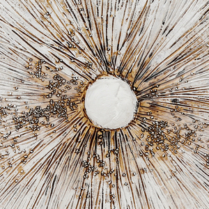 Yüksek kalite özelleştirilmiş soyut ahşap çerçeveli yağlıboya tuval üzerine el yapımı Modern duvar sanatı antika altın <span class=keywords><strong>Sunburst</strong></span> - Product Image 4