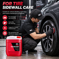 Produit d'entretien des pneus 25L, liquide professionnel pour lustrer les pneus de voiture, soin des flancs, finition plus foncée et detailing automobile