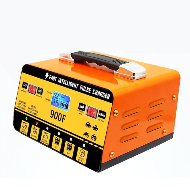 Professional Battery Charger 12V/24V Smart High Power Automatic for Fleet Vehicle Maintenance