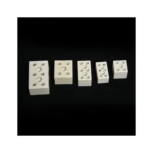 C220 Steatite Ceramic 3P Terminal Block For 3 Wires