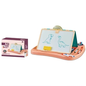 Tavolo <span class=keywords><strong>di</strong></span> apprendimento per disegno e scrittura in plastica da tavolo 2 in 1 per bambini - Product Image 4