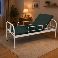 Barrière de sécurité manuelle en acier inoxydable pour lit d'hôpital, interchangeable entre les lits, pour les établissements médicaux et de soins combinés, offre en gros